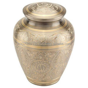 Urna de cenizas humanas de cremación para adultos de latón sólido duradero para almacenamiento de cenizas de larga duración con Diseño Artesanal único - Product Image 6