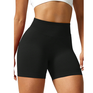 Prix d'usine – Vêtements de sport sans couture taille mi-haute effet push-up, logo personnalisé, séchage rapide, écologiques, respirants, 250 GSM Spandex - Product Image 6