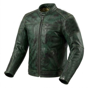 Reinforced Stitching <b>jacket</b> for men men's <b>jackets</b> Motorbike Leather Racing Gear Safety Coat USA Style - Product Image 6