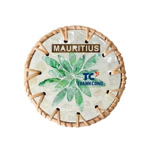 Posavasos de ratán natural ecológico y posavasos de nácar-Venta al por mayor de Vietnam Venta caliente Soporte OEM - Product Image 1