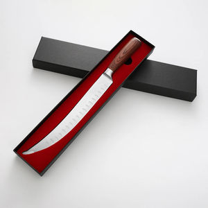 Cuchillo de Chef Santoku Profesional Premium, Ultra Afilado, de Acero Inoxidable con Mango de Madera Hecho a Mano, Accesorios de Cocina para Cortar - Product Image 3