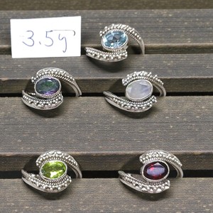 925 Sterling Silver <b>Unique</b> Boho Design Handmade <b>Ring</b> Fine Jewelry Bulk Wholesale Multi Gemstone Silver Wedding <b>Engagement</b> <b>Rings</b> - Product Image 3