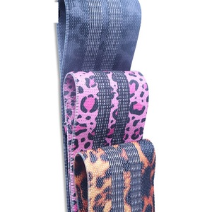 2026 Custom Logo Gym Workout Fitness <b>Bands</b> Leg Hip Booty Loop Resistance <b>Band</b> Set with <b>Exercise</b> Features White Red Pink Colors - Product Image 4
