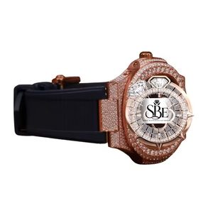 Reloj de Diamantes Moissanite Plateado para Hombre, Exportador Indio, Reloj de Lujo Brillante Disponible en Grandes Cantidades - Product Image 3