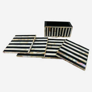 Meilleure qualité MOTHER of PEARL COASTER WONDEROVERSEAS Sous-verres sans noix Mats & Pads - Product Image 3