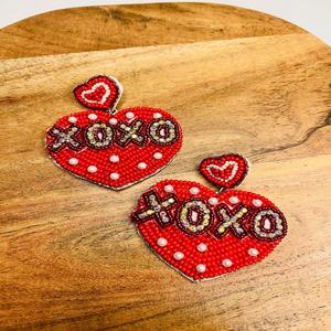 Boucles d'oreilles pendantes de luxe brodées de perles de rocaille bohèmes, style mode, broderie artisanale, perles de rocaille, boucles d'oreilles de mariée tendance - Product Image 4