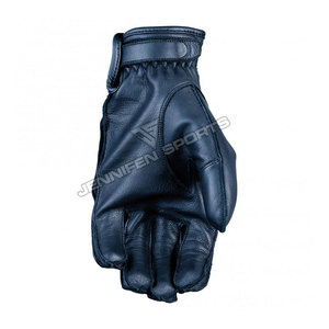 Gants de moto vintage en cuir de chèvre pour l'hiver, gants de course rétro marron à doigts complets pour hommes et femmes - Product Image 4