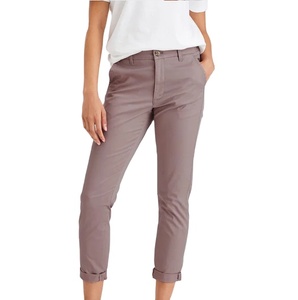 Cómodo y perfecto servicio Casual al aire libre Color blanco sólido Chinos pantalones Slim Fit hombres venta al por mayor Chinos pantalones transpirables - Product Image 4