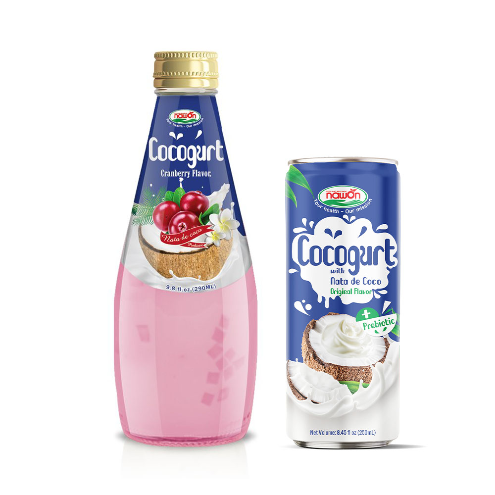 Бренды кокогурта из кокосового молока с пребиотиком и Nata de coco, оптовая продажа, Халяльные напитки Nawon