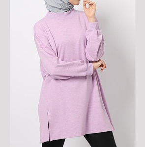 Camiseta deportiva modesta para mujer, ropa deportiva fabricada en Pakistán, jersey de gimnasio, camisetas modestas alargadas para fitness y yoga para chicas - Product Image 2