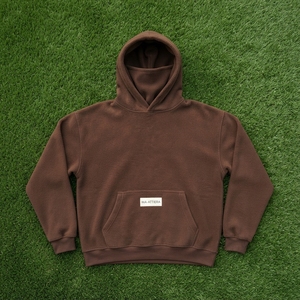 Women's <b>Brown</b> Oversized Pullover Hoodie <b>Fleece</b> Sweatshirt Kangaroo Pocket Casual Streetwear - Product Image 5
