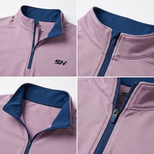 Sudadera con Cierre de Cremallera de un Cuarto para Hombre, Estilo Clásico, Corte Regular, Uso Diario, Mezcla de Algodón, Gran Venta - Product Image 6