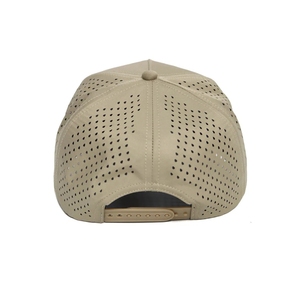 Casquette de golf imperméable à logo personnalisé découpé au laser, 5 panneaux, patch en PVC caoutchouc, haute qualité, performance extérieure, casquette de sport - Product Image 5