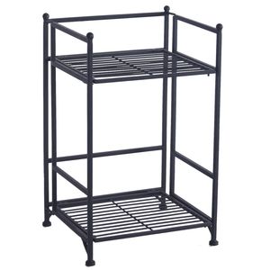 Scaffale Metallico Pieghevole a 2 Ripiani per Uso in Garage Serie YF - Product Image 1