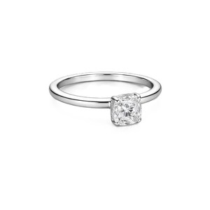 IGI Certified 10K 14K 18K Solid Gold Asscher Lab Grown Diamond Solitaire Ring Platinum Engagement <b>Bridal</b> Ring Minimalist Ring - Product Image 2
