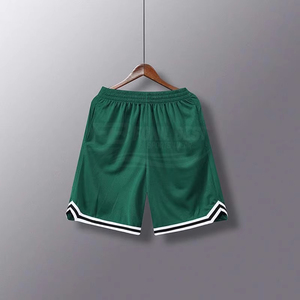 Shorts de basketball 100 % coton à séchage rapide et respirants pour hommes avec cordon de serrage, taille mi-haute, logo personnalisé sur le devant - Product Image 2
