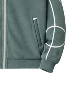 Conjunto Deportivo Personalizado para Hombre en Verde Azulado, Chaqueta con Cierre Completo y Pantalones Deportivos con Detalle de Raya Blanca, Ropa Deportiva Casual, OEM Personalizado - Product Image 3