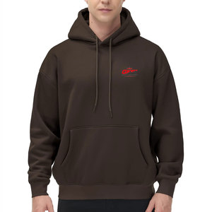 เสื้อฮู้ดดี้โอเวอร์ไซส์ผู้ชายรุ่นใหม่ คุณภาพสูง ระบายอากาศได้ดี เป็นมิตรกับสิ่งแวดล้อม ผ้าฝ้าย 100% ออกแบบเองได้ ผลิตจากโรงงาน ขายส่ง OEM - Product Image 1