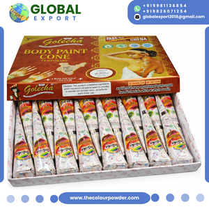 Cono y Tubo de Henna Blanca Transfronteriza con Boquilla de Flujo Fácil, Fórmula No Alérgica, 10 Tubos por Paquete, Uso en Salones, Maquillaje y Eventos - Product Image 4