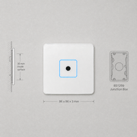Lecteur de contrôle d'accès intelligent encastré au mur, lecteur de code QR, lecteur RFID multi-technologies