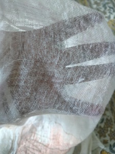 100 GSM <b>Linen</b> Gauze Fabric Lightweight Breathable Open Weave Sheer Natural Textile Material for Apparel Craft and Home Decor - Product Image 3