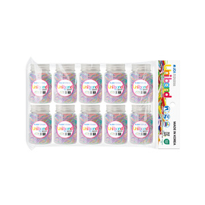 Bandes élastiques pour cheveux en TPU, fabriquées en Corée, unisexes, personnalisées OEM ODM, dans une bouteille en plastique, non toxiques, élastiques, certifiées OEKO-TEX - Product Image 4