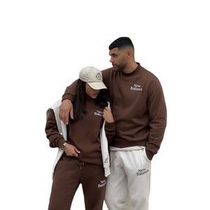 Premium Brown Hoods <b>Couples</b> Theme <b>Matching</b> Brown <b>Hoodies</b> Tracksuit Custom Brand Logo Printed Fashionable Gym Hoodie Wholesale - Product Image 1