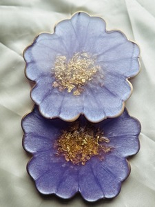 Sous-verre en résine fait main, couleur et style personnalisés, écologique et léger, toucher lisse, aspect premium, meilleur prix, forme personnalisée - Product Image 4