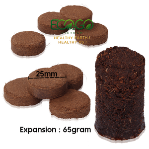 Disque de démarrage de semis en fibre de coco de 25 mm sans maille, substrat de culture compressé en coco pour pépinière et serre - Product Image 3