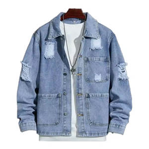 Chaqueta de Mezclilla para Hombre, Corte Ajustado, Fabricación Profesional, Uso Casual y al Aire Libre, Personalizable - Product Image 1