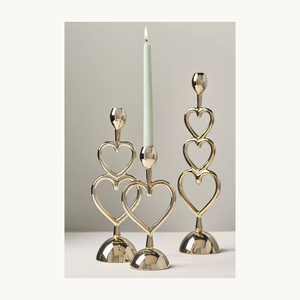 Porte-bougie en cristal de lotus élégant et personnalisé avec base en métal, nouveau design, support à bougie, nouvelle arrivée, luxe pour la maison - Product Image 6