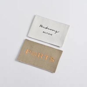 Étiquettes tissées pour vêtements, étiquettes de col personnalisées avec logo de marque, haute densité, respirantes, les plus vendues - Product Image 6