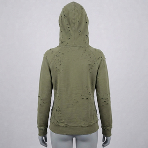 Meistverkaufte Damen Öko-Freundliche Distressed Hoodies Komfortable Oversized Streetwear-Kollektion Personalisiertes Front-Branding - Product Image 4