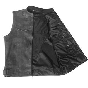 Chaleco de cuero de motocicleta profesional Chaqueta de motocicleta de cuero perforado, ropa de carreras de autos de motocicleta, chaqueta de motocicleta - Product Image 2