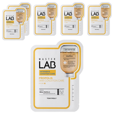 Maschere in Foglio alla Propoli Tony Moly Master Lab, Confezione da 6, Maschera Viso Idratante alle Erbe - Product Image 1