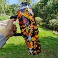 Vente en gros Cadeaux d'Halloween : Gobelet isotherme en acier inoxydable 40oz, sans BPA, avec motifs Fantômes et Citrouilles, pour café et boissons