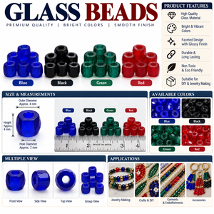 Cuentas de Vidrio Coloridas de 4mm, Cuentas Redondas Facetadas para la Fabricación de Joyas, Manualidades, Adornos para Prendas y Accesorios - Product Image 6