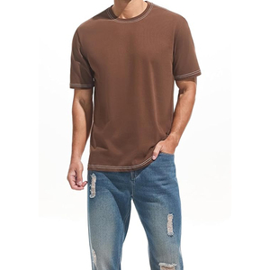 Conception personnalisée, impression numérique, 100% coton, mode masculine d'été, manches courtes, col rond décontracté, écologique, séchage rapide, vente en gros - Product Image 3