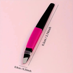 ชุดแหนบคิ้วเคลือบกระดาษสีดำ สำหรับร้านเสริมสวย แหนบต่อขนคิ้วแบบ Ergonomic ขนาด 3.7 นิ้ว - Product Image 2