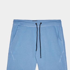 Pantalones Cortos Bermuda para Hombre, Color Azul Claro, 100% Algodón, Cintura Media Elástica, Bolsillos Casuales, Tejido Transpirable de Secado Rápido - Product Image 3