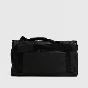 Unisex Black Polyester Gym Duffel <b>Bag</b> 20-<b>30L</b> Zipper Closure Casual Fitness <b>Bag</b> with Interior Compartment - Product Image 2