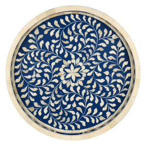 Bandeja Decorativa de Lujo Hecha a Mano con Incrustaciones de Hueso Pulido, Venta al por Mayor en India 2026 - Product Image 1