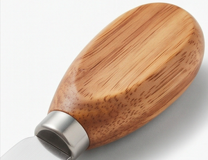 Juego de cuchillos para queso de acero inoxidable, 4 piezas, con mango de madera, herramientas para queso, tenedor, espátula, cortador para cocina - Product Image 2