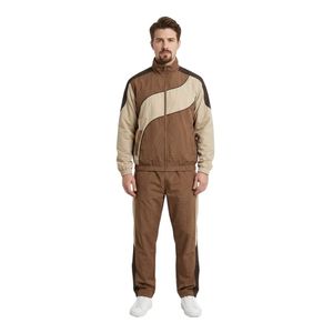 Conjuntos de Chaqueta Cortavientos de Poliéster y Nailon para Hombre, Color Naranja y Morado, Chaqueta Deportiva, Ajuste Atlético, para Correr, Entrenamiento, Ropa Deportiva Urbana - Product Image 5