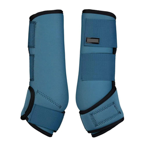 Meilleures ventes : Bottes de protection en néoprène pour chevaux, bandages d'exercice avec fermetures à bande, en vente - Product Image 3