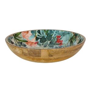 Bol à salade en bois de manguier émaillé, fait main en Inde, nouvelle arrivée, haute qualité, idéal pour servir les aliments et offrir en cadeau - Product Image 6