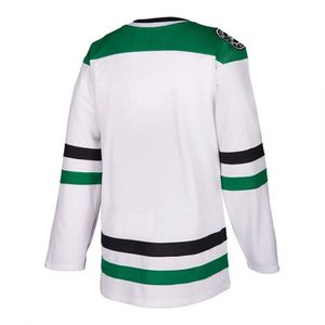 Jersey de Hockey sobre Hielo Blanco Unisex D Stars, Manga Larga, Logotipo Bordado, Cuello Redondo, Corte Regular, 100% Poliéster, Secado Rápido, Transpirable - Product Image 2