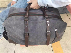 Leather <b>Weekender</b> <b>Bag</b> <b>With</b> <b>Shoe</b> <b>Compartment</b> Zipper Closure Travel <b>Weekender</b> <b>Bag</b> Black <b>Weekender</b> <b>Bag</b> Travel <b>Weekender</b> <b>Bag</b> - Product Image 2