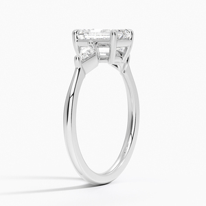 BOJ <b>Ring</b> 0106 <b>Emerald</b> Cut 925 <b>Silver</b> Kite Prong Setting Solitaire Diamond <b>Ring</b> 2ct D Color VVS1 Moissanite GRA Certified Sale - Product Image 2