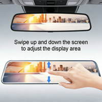 Caméra embarquée miroir OEM 60 FPS 8,8 pouces avec connectivité smartphone, Wi-Fi et détection IA, enregistreur multimédia en streaming